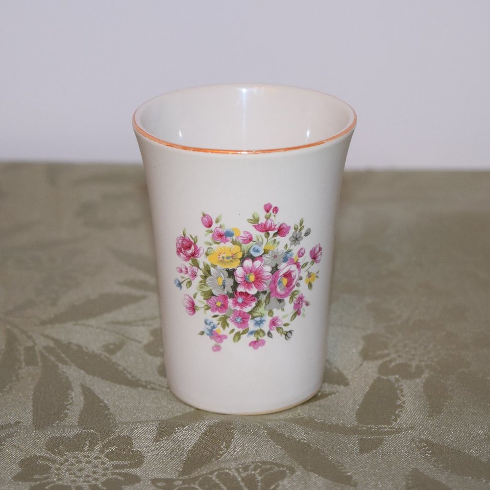 Petite Wide Mouth Vase with Flowers
